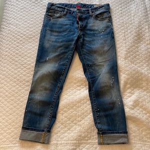 DSquared2 medium waist twiggy cropped jeans